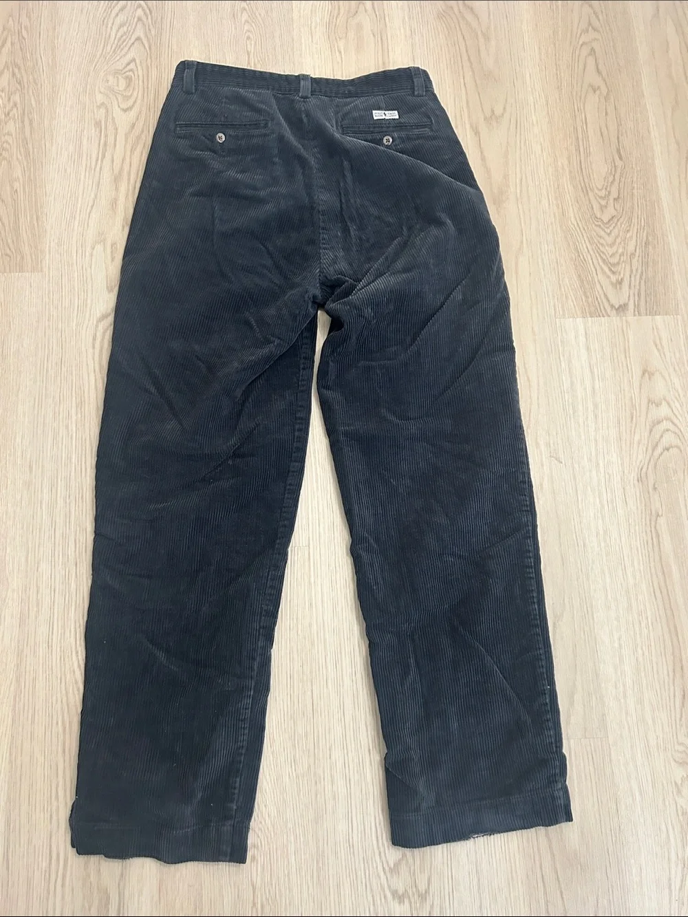 Classic Men's Polo Ralph Lauren navy blue Corduroy Pants size 33 x 32